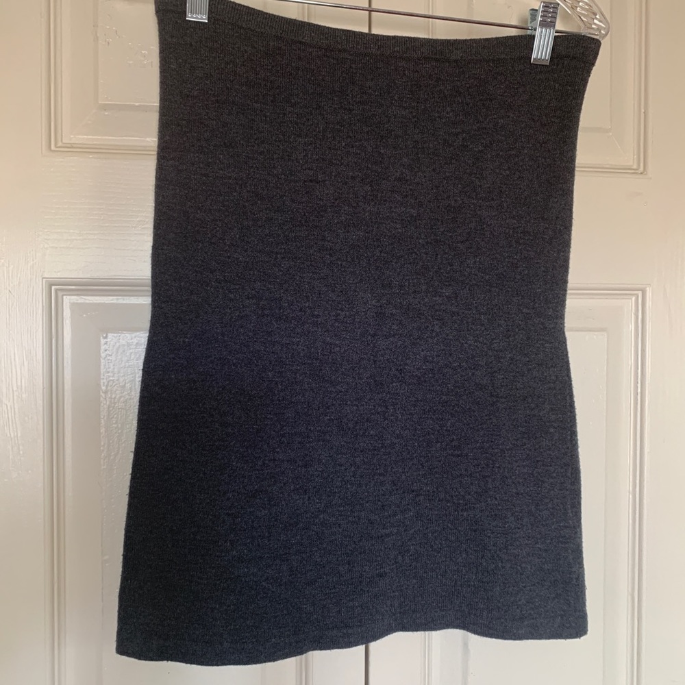 Cabi Charcoal Gray Knit Skirt
